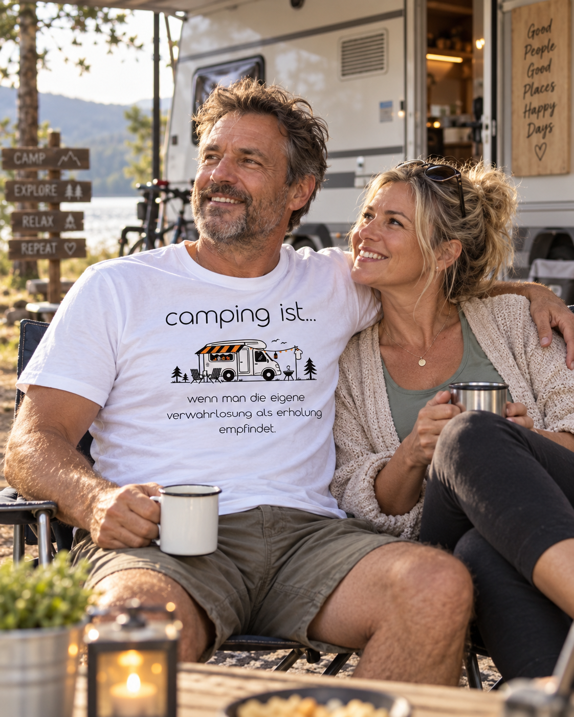 camping ist... wenn man die eigene verwahrlosung als erholung empfindet.